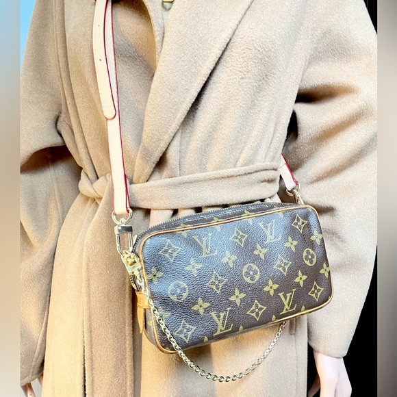 Authentic Louis Vuitton Pochette Marly Bandouliere  Shoulder Bag TH0930 - Picture 1 of 16